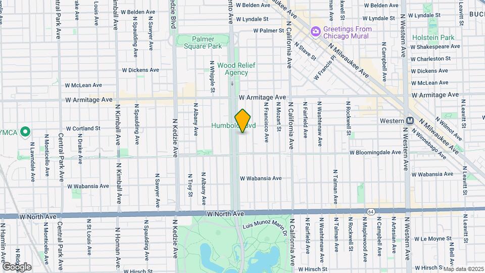 1839 N Humboldt Blvd Map and Location Details