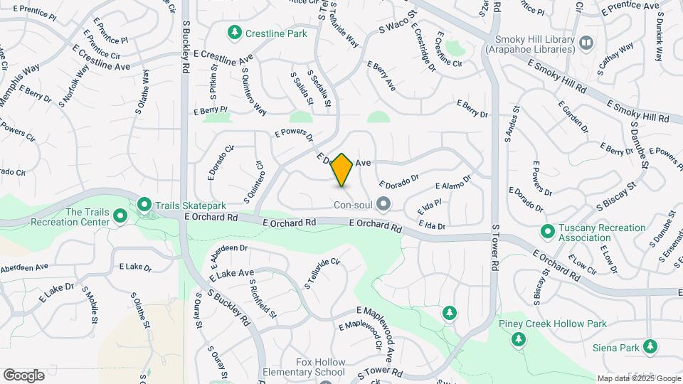 5751 S Truckee St Map and Location Details