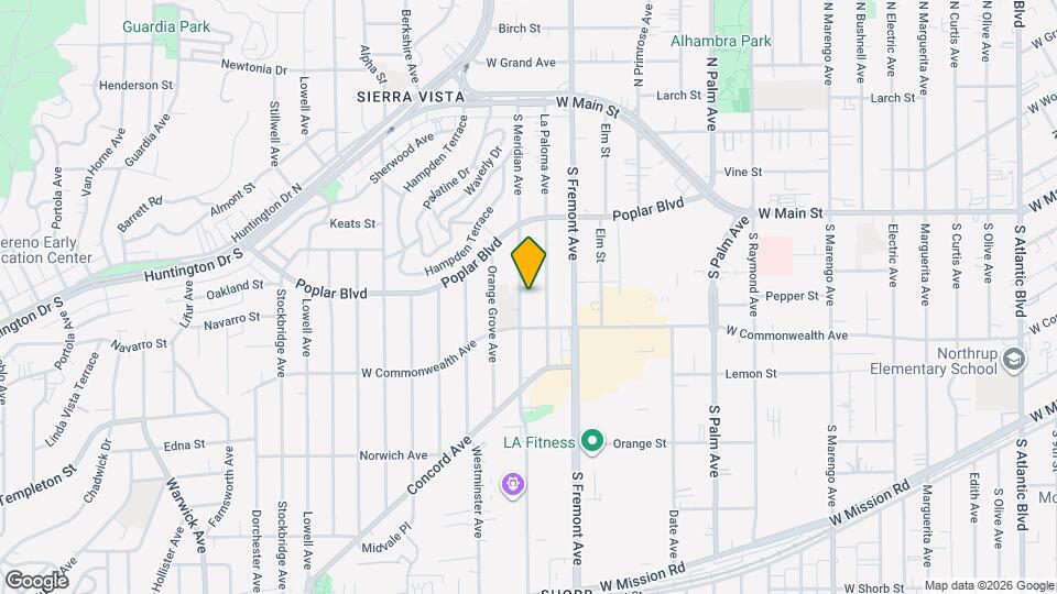 500 S Meridian Ave Map and Location Details