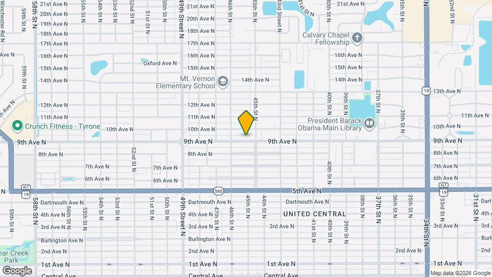 4535 9th Ave N Map and Location Details