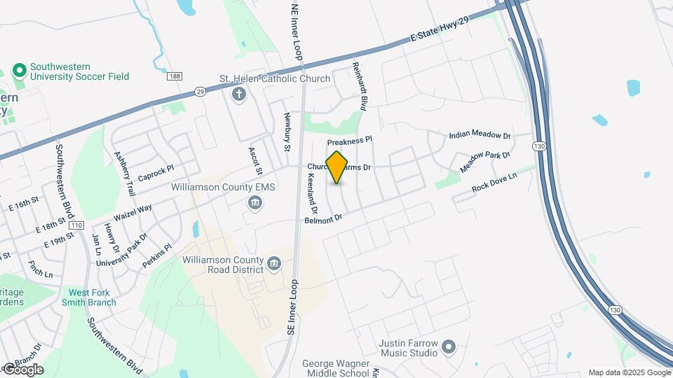410 Steeplechase Dr Map and Location Details