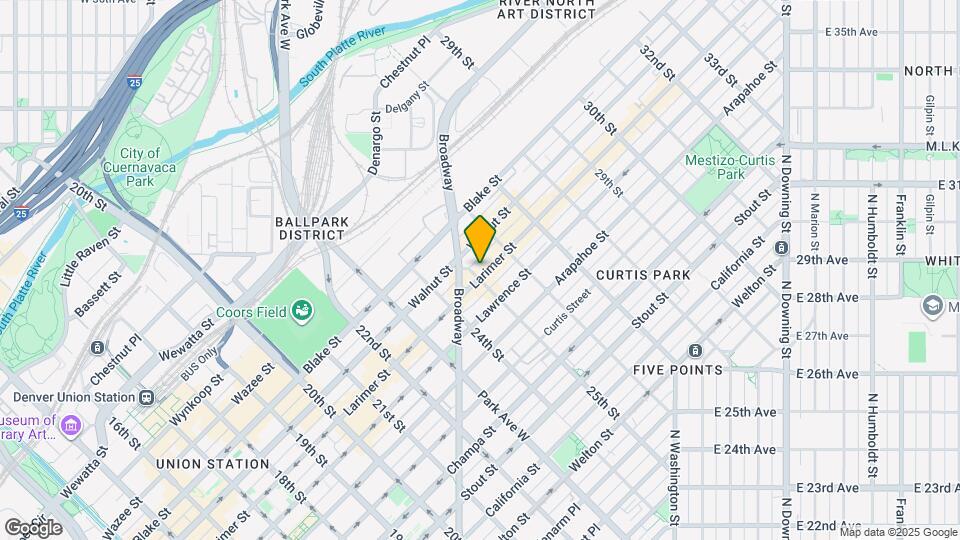 2507 Larimer St Map and Location Details