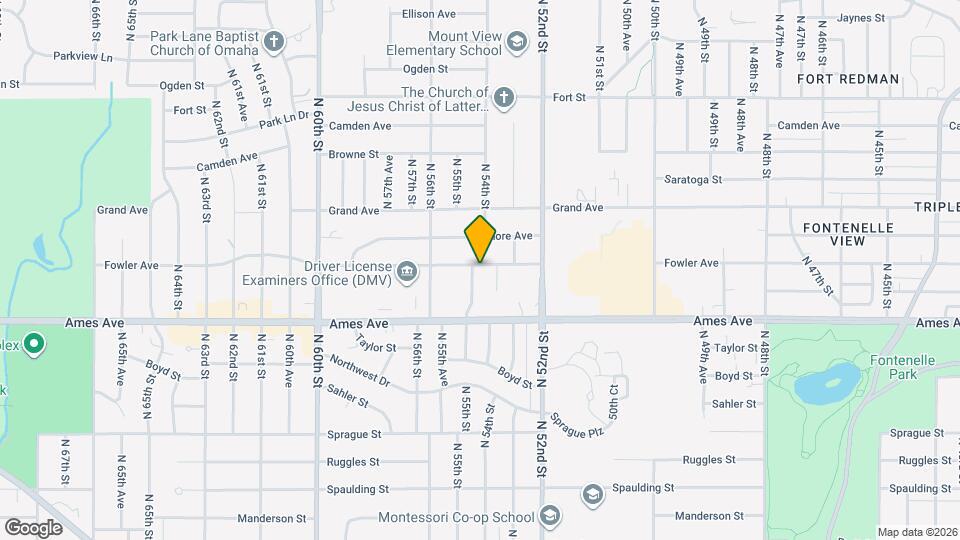 4623 N 55th St Map and Location Details