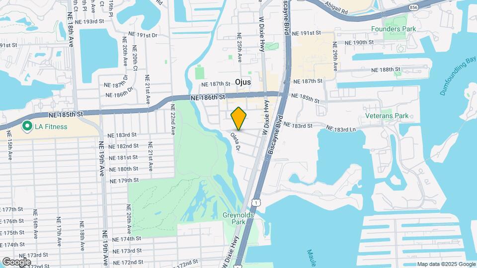 2470 NE 182nd Terrace Map and Location Details