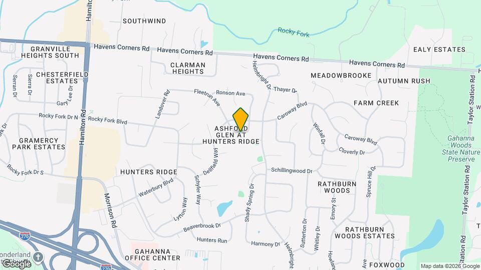 801 Ashford Glen Dr Mapa y Detalles de la Ubicación