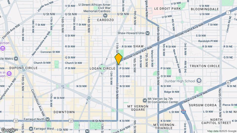 1503 11th St NW, Unit 1 Map and Location Details