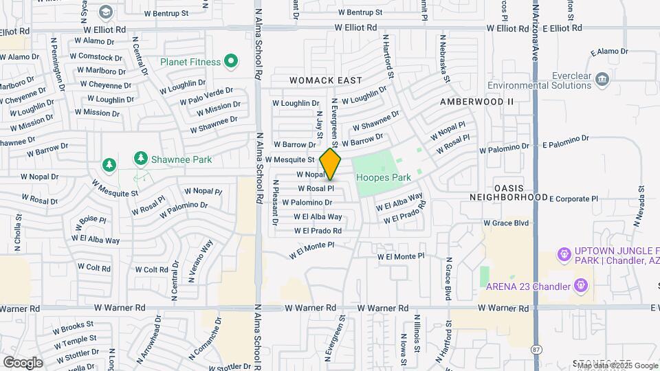 734 W Rosal Pl Map and Location Details