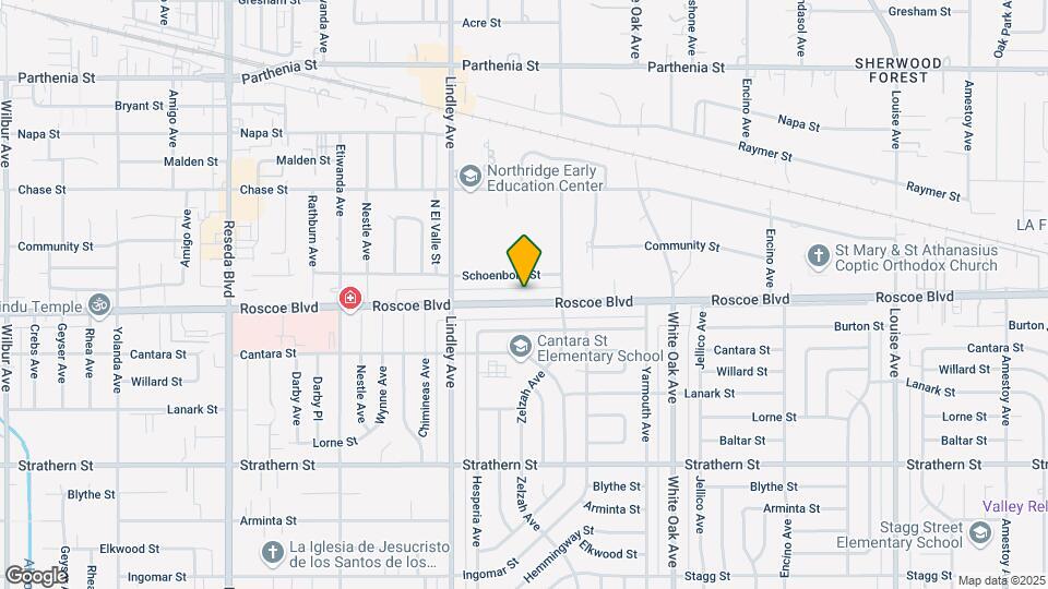 17939 Roscoe Blvd Map and Location Details