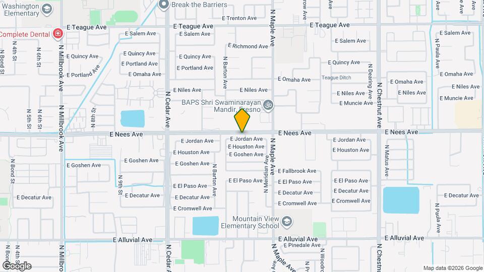 1796 E Jordan Ave Map and Location Details