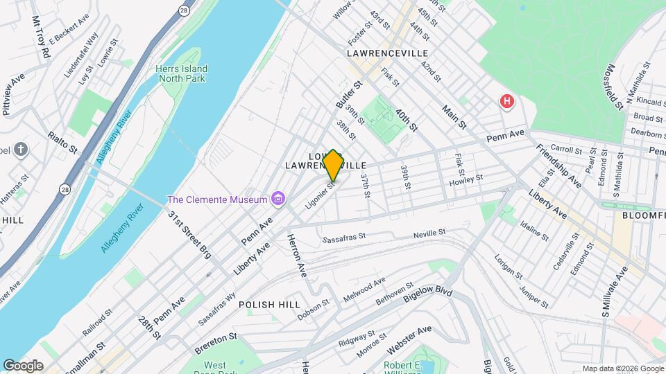 3478 Ligonier St Map and Location Details