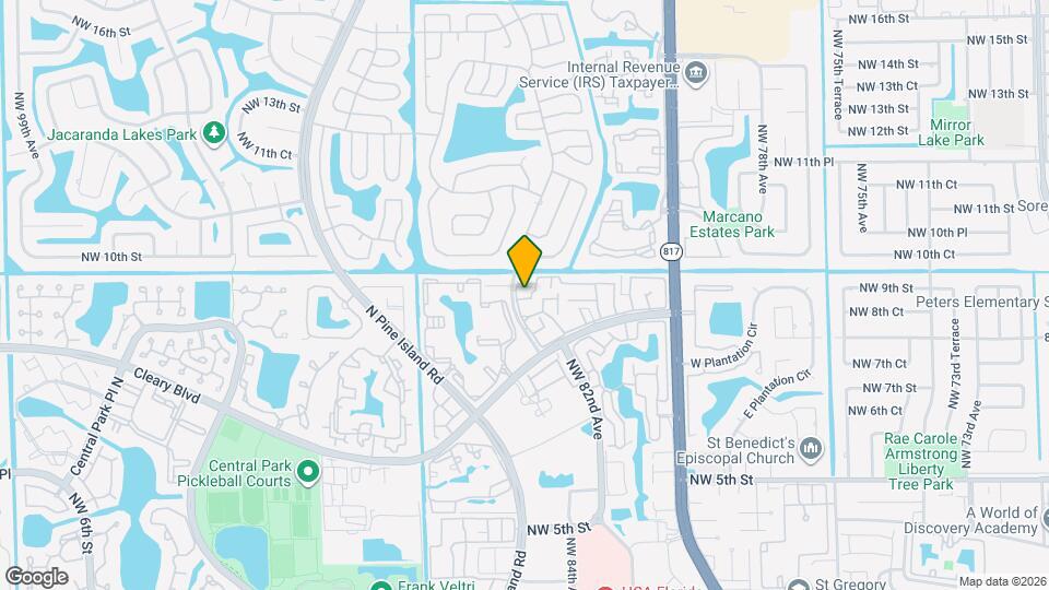 8253 NW 9th St Map and Location Details