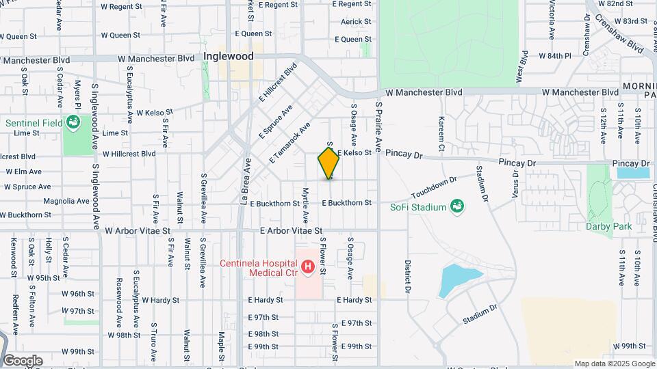 1016 La Brea Dr Mapa y Detalles de la Ubicación