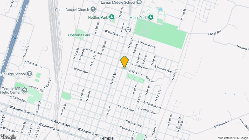 19 W King Ave Map and Location Details