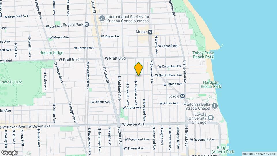 6647 N Greenview Ave, Unit 1 Mapa y Detalles de la Ubicación