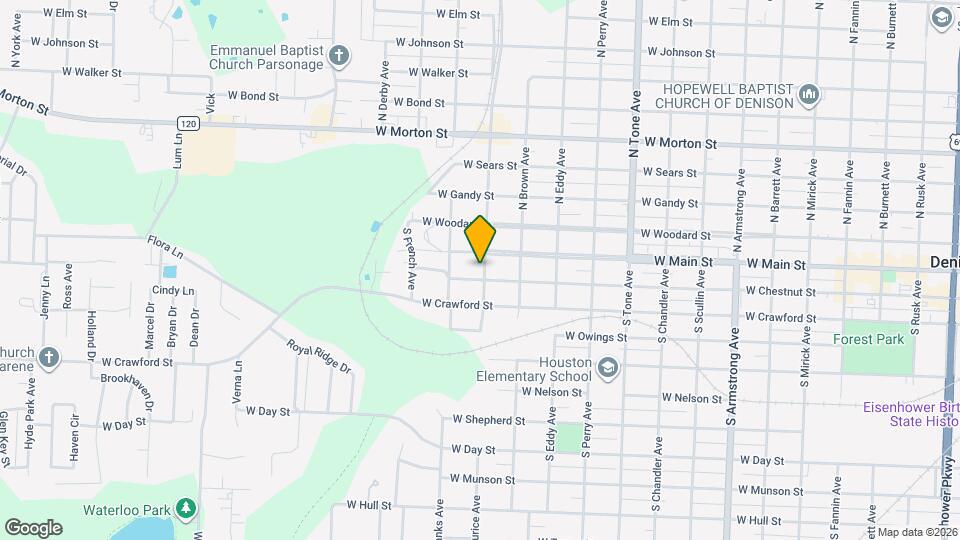 1501 W Chestnut St Map and Location Details