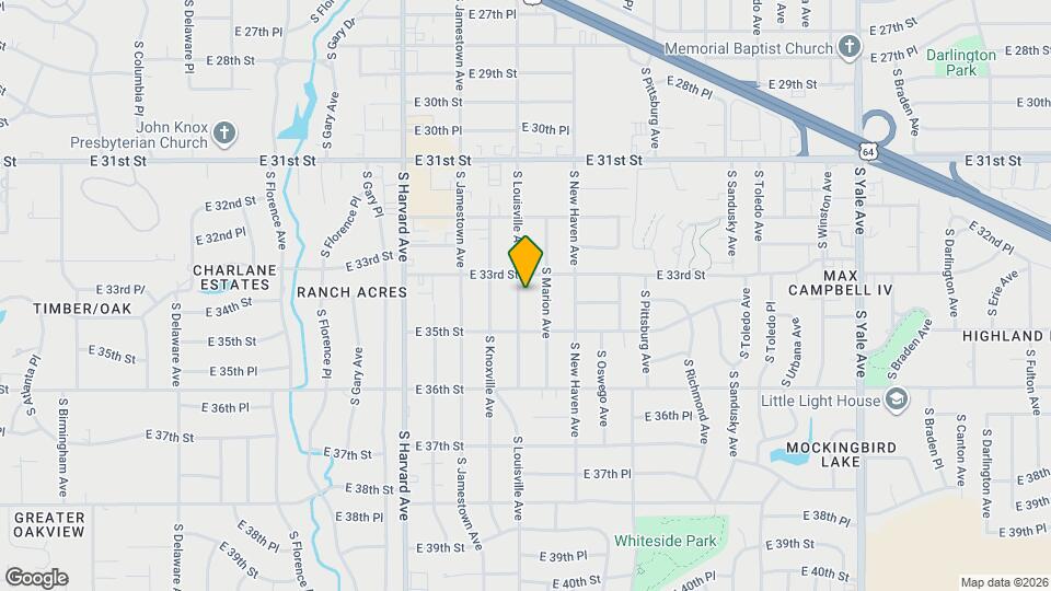 3317 S Louisville Ave Map and Location Details
