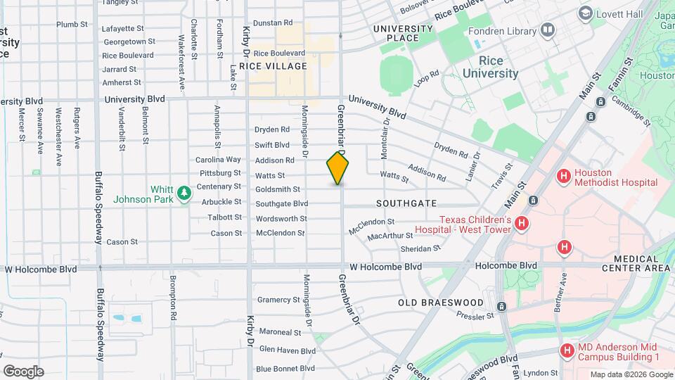 2305 Goldsmith St Mapa y Detalles de la Ubicación