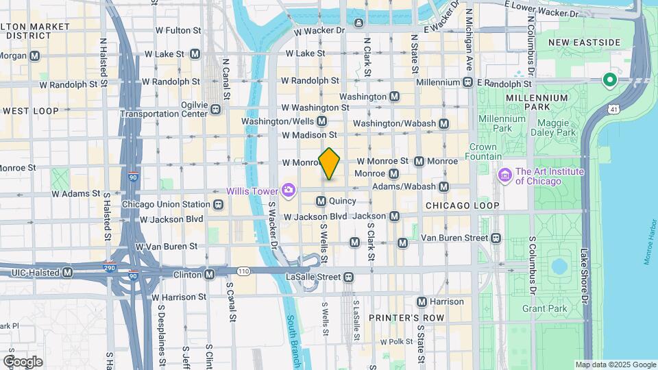 180 W. Adams Map and Location Details