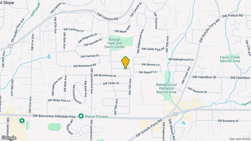 7570 SW Fairmoor St Map and Location Details