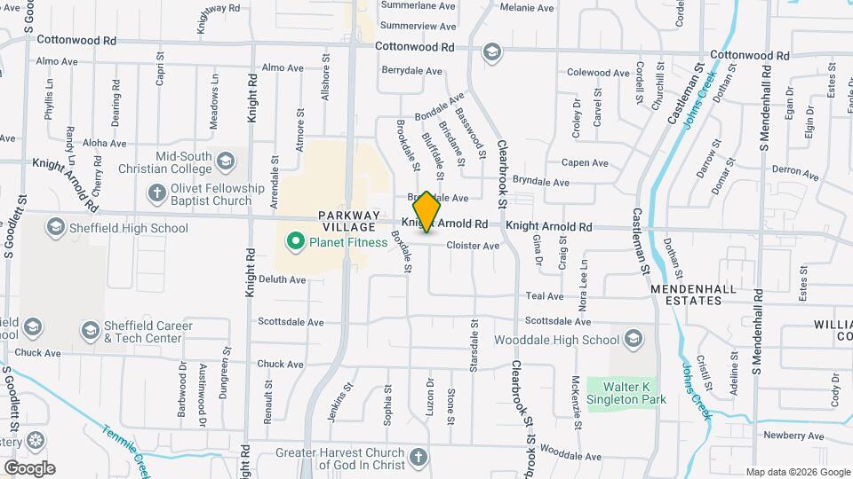 4854 Cloister Ave Map and Location Details