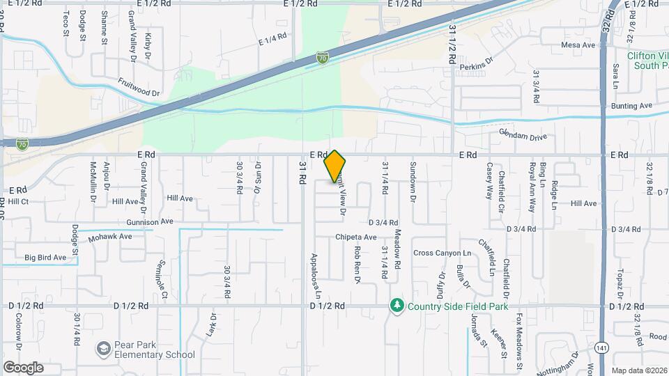 3110 Palomino Way Map and Location Details