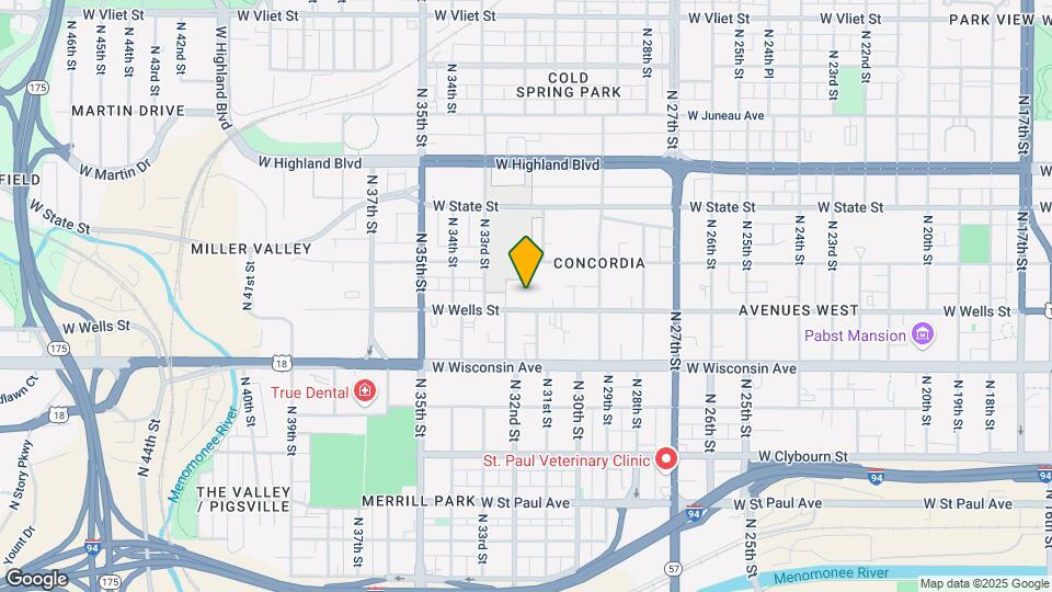 3110 W Wells St Map and Location Details