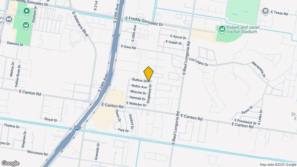 2405 Singletary Dr Map and Location Details