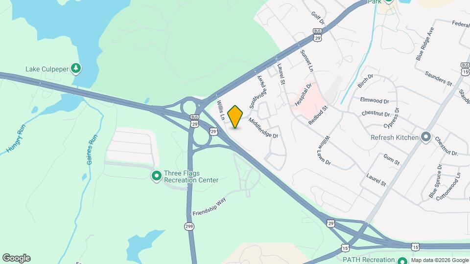 Village of Culpeper Apartments Map and Location Details