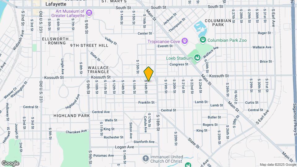 1606 Virginia St Map and Location Details