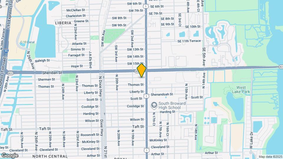 1818 Sherman St Mapa y Detalles de la Ubicación