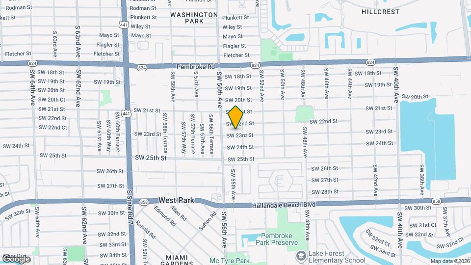 5413 SW 23rd St Map and Location Details