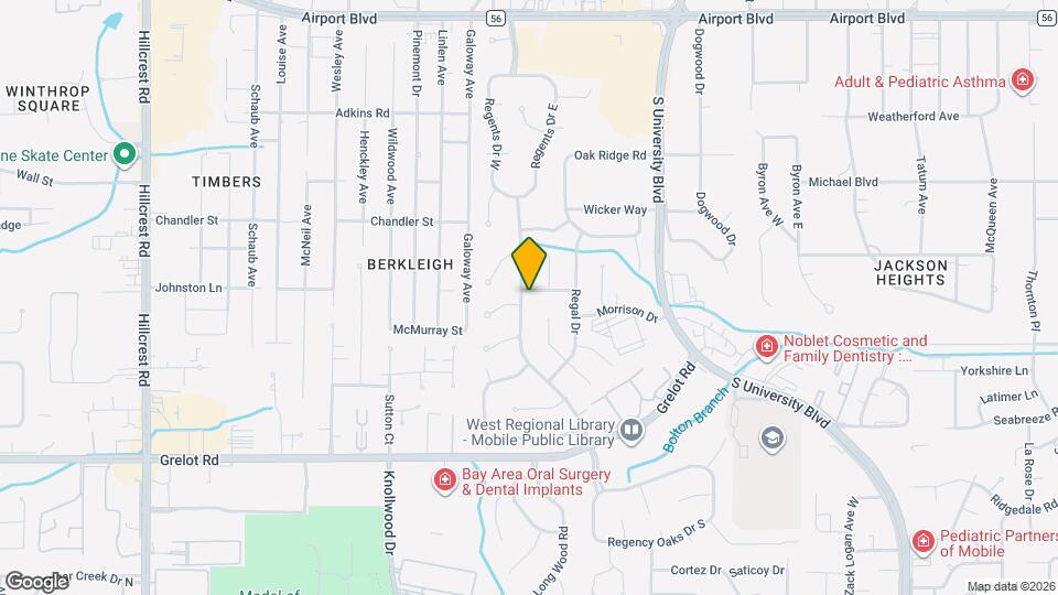1017 Westbury Dr Map and Location Details