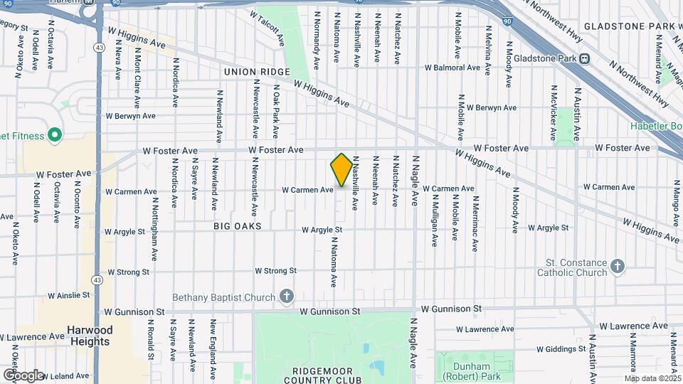 5057 N Natoma Ave Map and Location Details