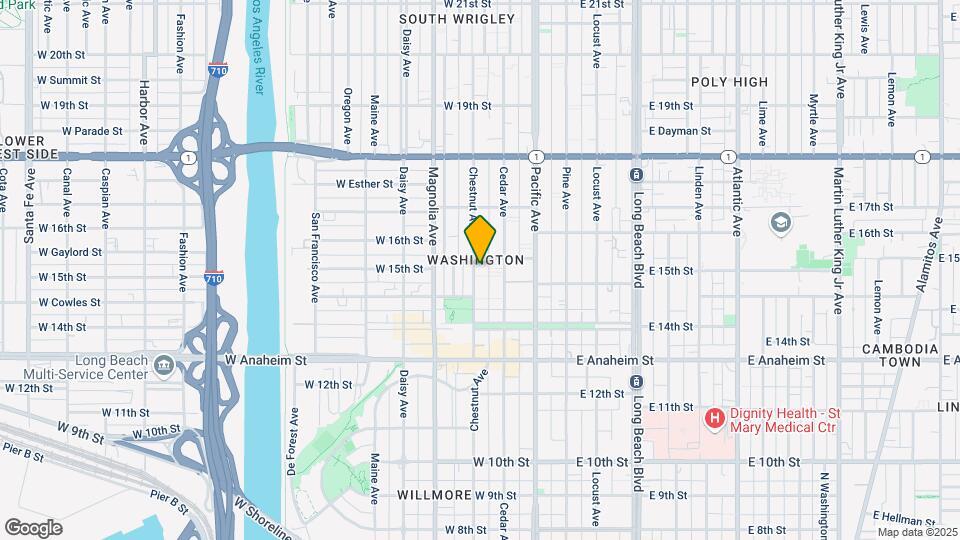 1480 Chestnut Ave Map and Location Details