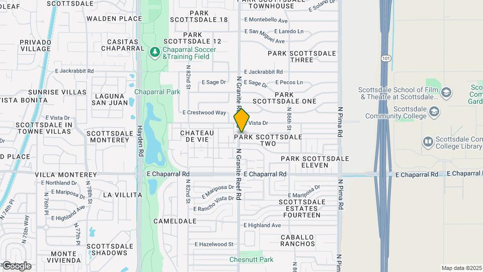 8401 E Bonita Dr Map and Location Details