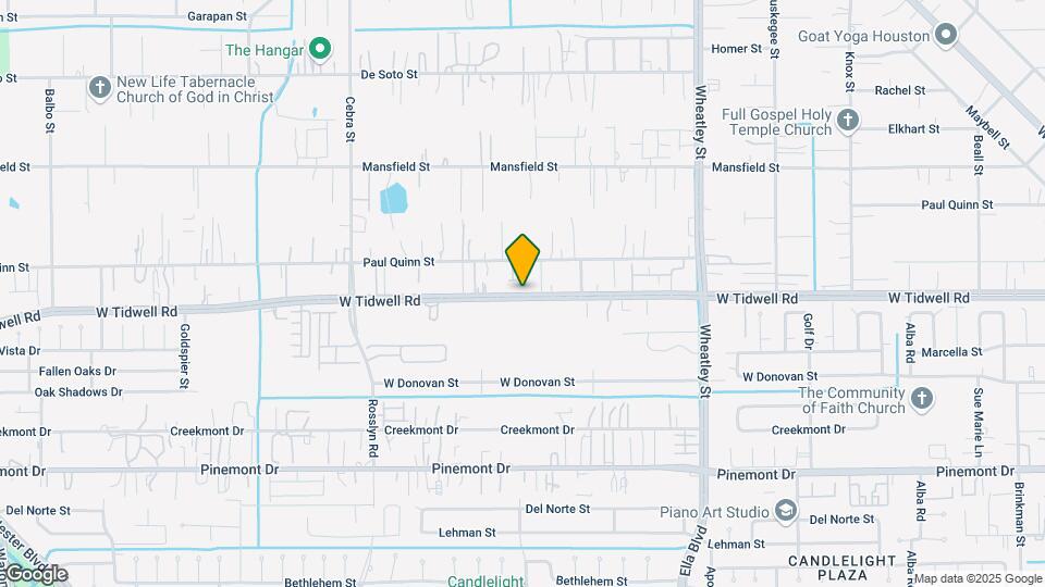1606 W Tidwell Rd Mapa y Detalles de la Ubicación