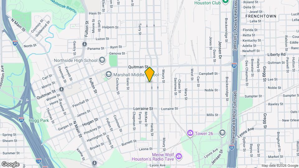 2119 Hardy St Mapa y Detalles de la Ubicación