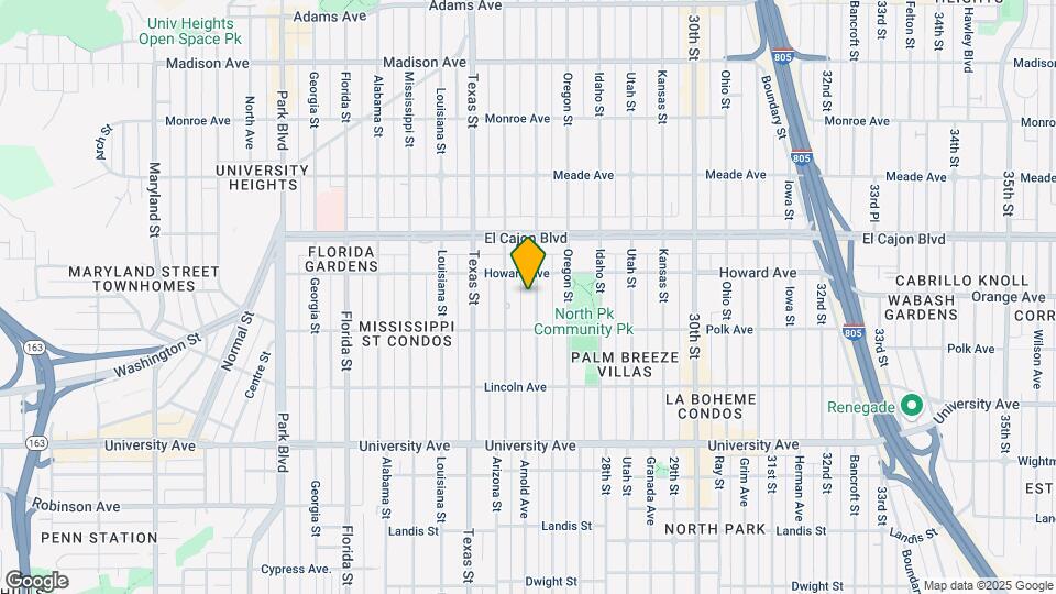 4160 Hamilton St Map and Location Details