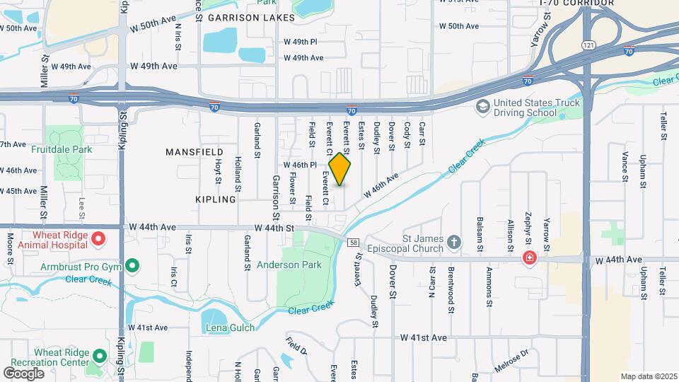 4553 Everett St Map and Location Details