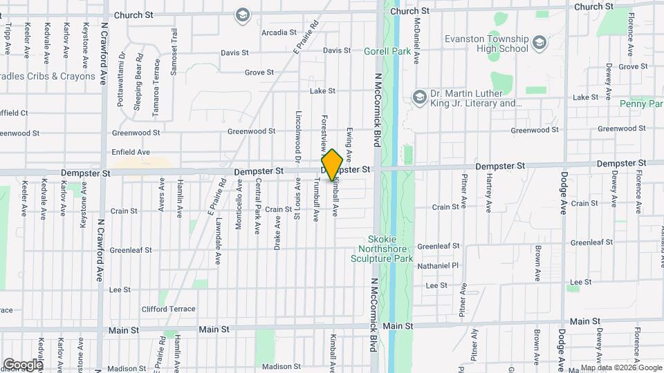 8734 Kimball Ave Map and Location Details
