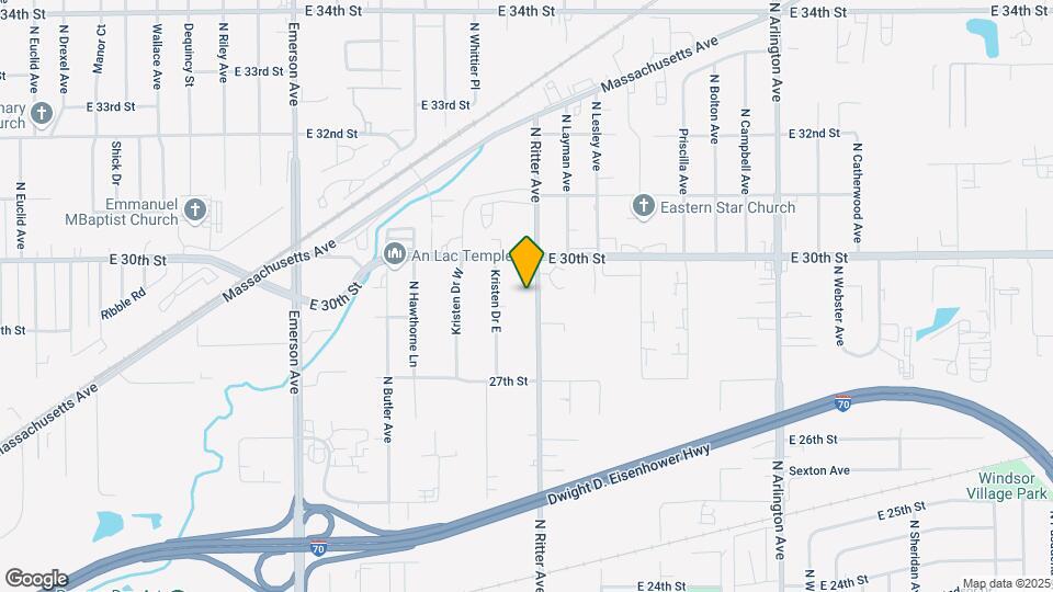 2950 N Ritter Ave Map and Location Details