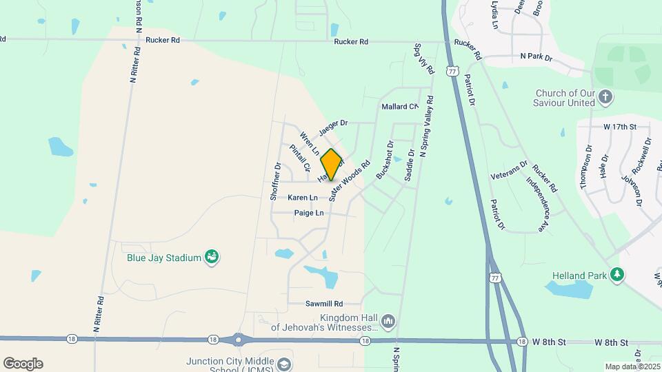 1708 Sutter Woods Rd Map and Location Details