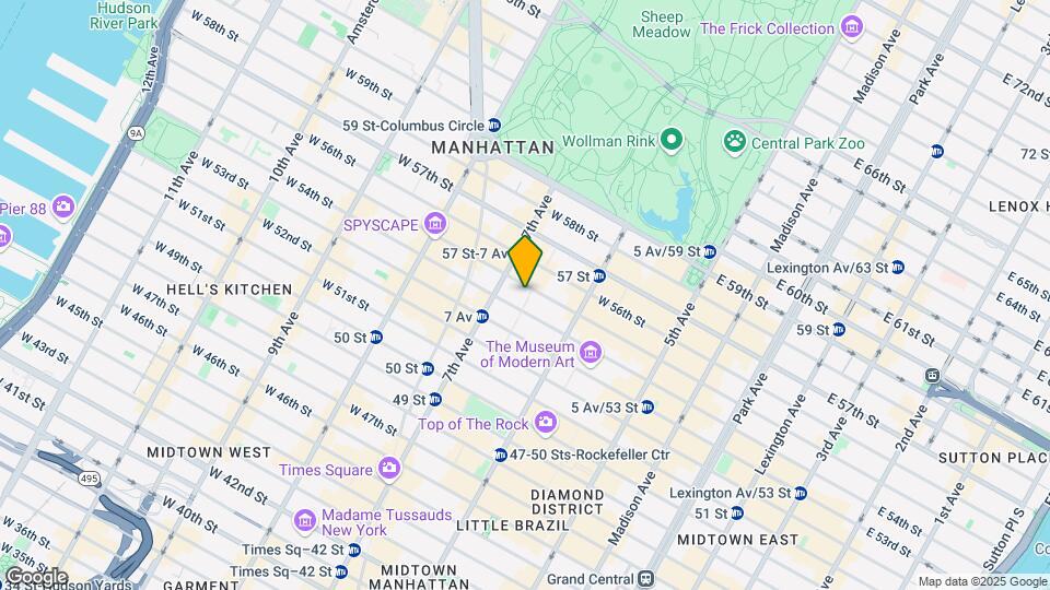 146-152 W 55th St Map and Location Details