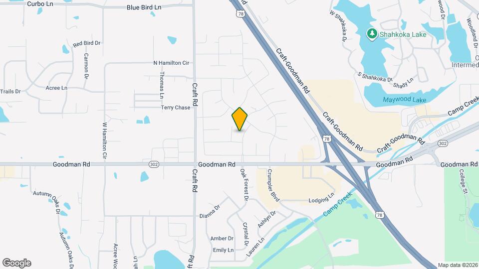 7141 Oak Forest Dr Map and Location Details