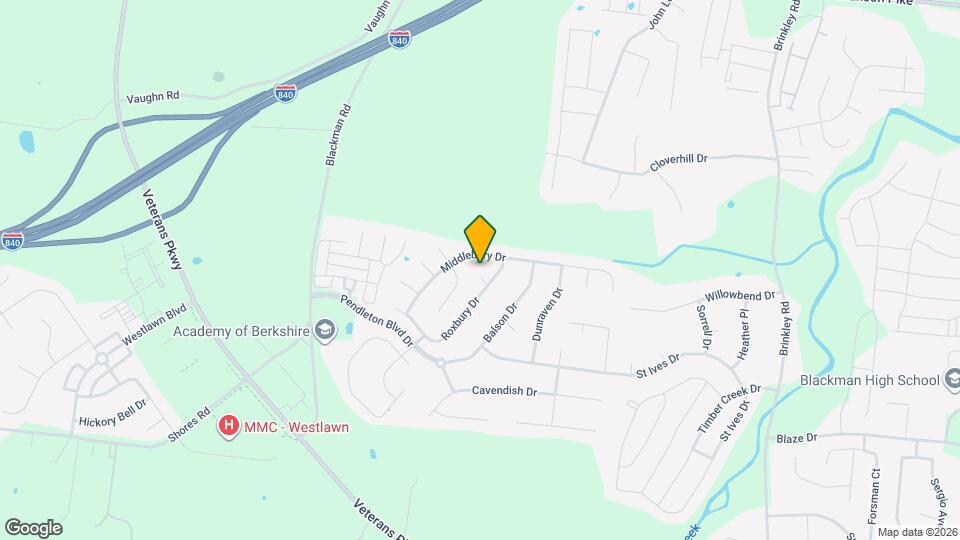 1316 Roxbury Ct Map and Location Details