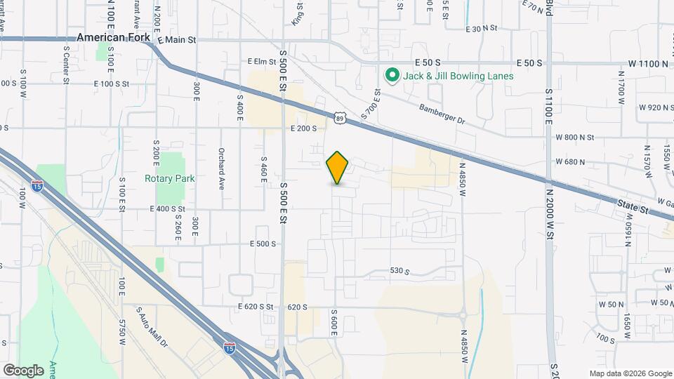 606 E 340 S Map and Location Details