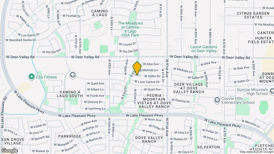 9243 W Salter Dr Map and Location Details