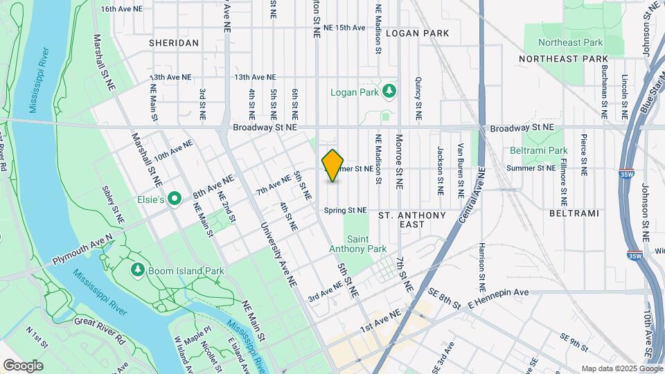 632 Adams St NE Map and Location Details