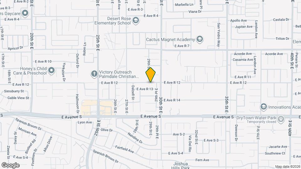 2902 E Ave R12 Map and Location Details