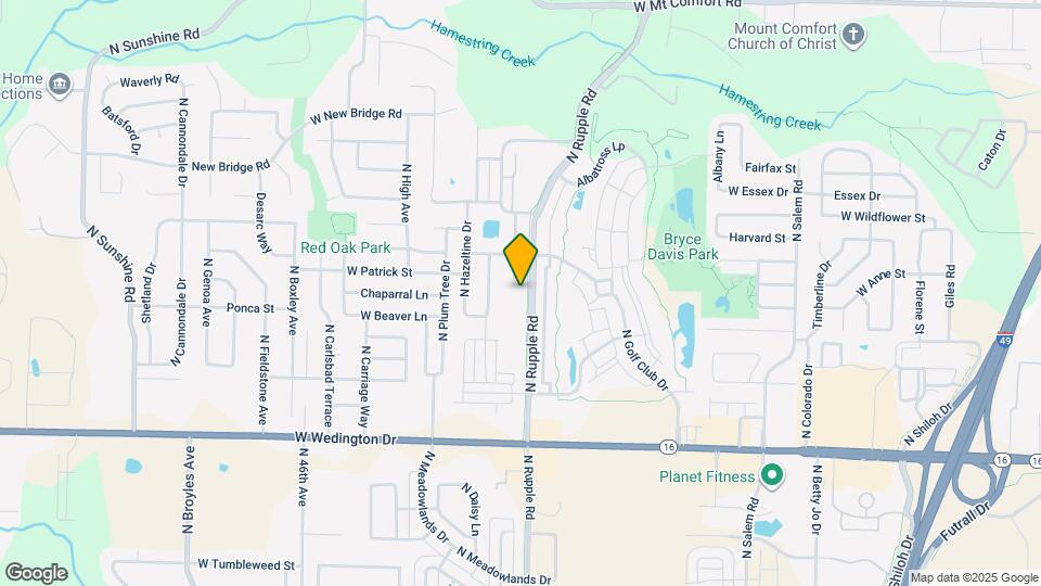 1536 N Oakhaven Pl Map and Location Details